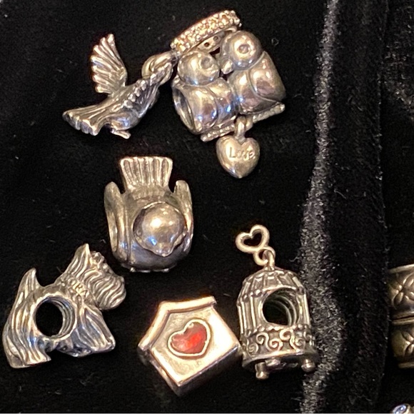 PANDORA 26 DISCONTINUED RARE Pieces Charms, 4 Bracelets 22 Spacers Beads & MORE! - Picture 6 of 13